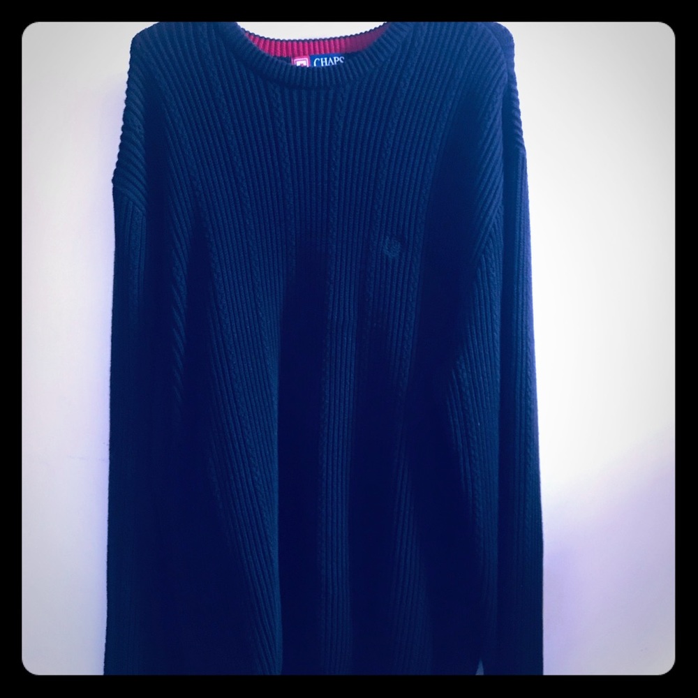 Chaps RL black crew neck sweater